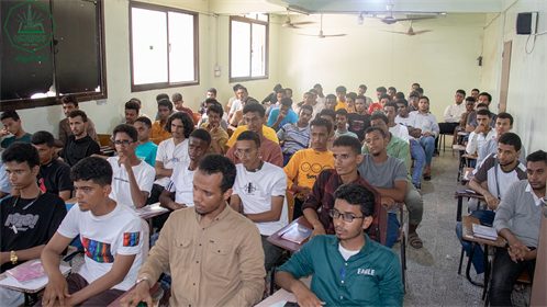 كلية هندسة وعلوم الحاسوب بجامعة الاحقاف تقيم اللقاء الترحيبي والتعريفي لطلاب المستوى الأول للعام الجامعي 2023م - 2024م