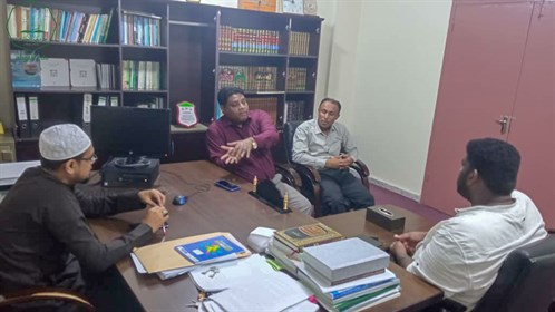 وحدة شؤون الخريجين بجامعة الاحقاف تستقبل ممثل اكاديمية النبلاء التابعة لمؤسسة النوري الكويتية