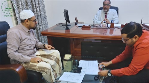 جامعة الأحقاف توقع مذكرة تفاهم مع مؤسسة قلم للابداع