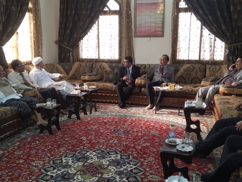 رئيس جامعة الاحقاف يستقبل السفير الاندونيسي باليمن وسلطنة عمان