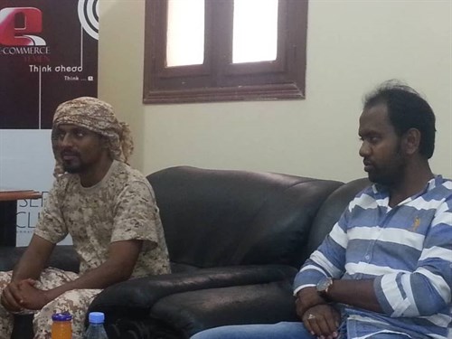 مندوب المحافظ البحسني في زيارة مشروع شبكة مواقع حضرموت