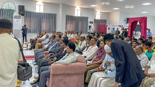 جامعة الأحقاف تشارك في معرض H. U. I للتعريف بالتخصصات الجامعية