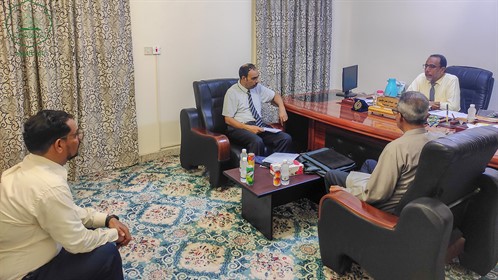 عضو مجلس الإعتماد الأكاديمي وضمان جودة التعليم العالي في زيارة إلى جامعة الأحقاف