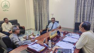 عضو مجلس الإعتماد الأكاديمي وضمان جودة التعليم العالي في زيارة إلى جامعة الأحقاف